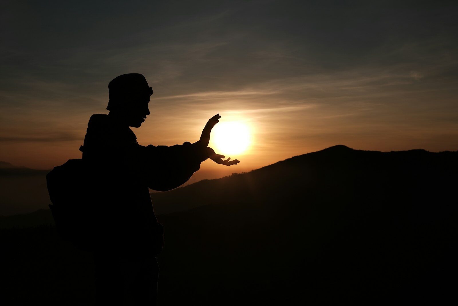 Playful forced-perspective photography example